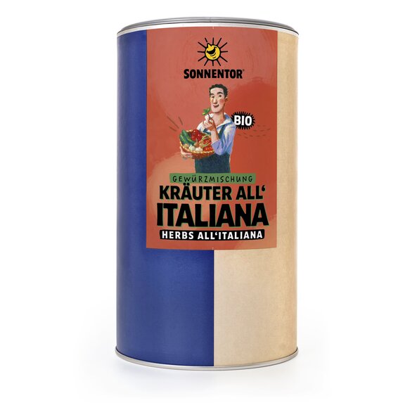 Kräuter all'Italiana geschnitten bio 200 g, Gastrodose groß